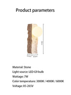 Mossbrook Travertine Wall Lamp