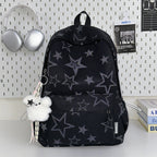 Multi-Functional Star-Patterned School Backpack with Front Pocket, view 2