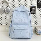 Multi-Functional Star-Patterned School Backpack with Front Pocket, view 4