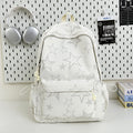 Multi-Functional Star-Patterned School Backpack with Front Pocket