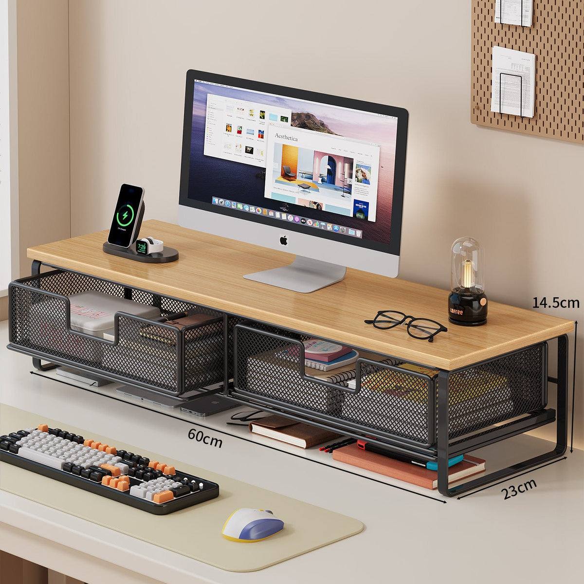 Multi-Functional Wire Mesh Desktop Organizer | Thrascher