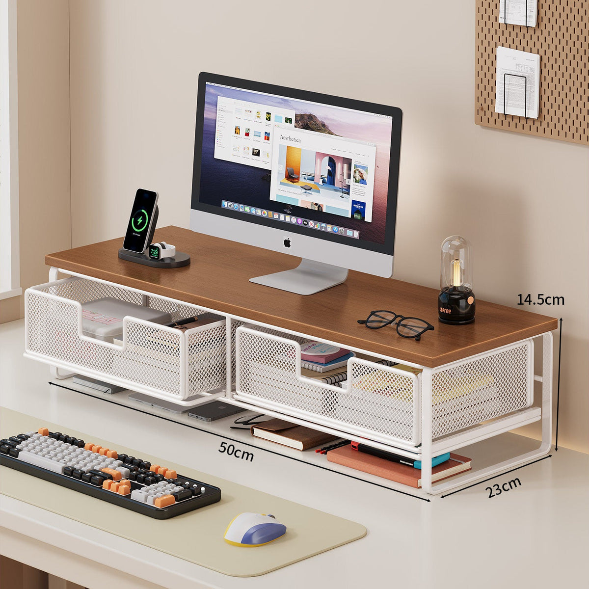 Multi-Functional Wire Mesh Desktop Organizer | Thrascher