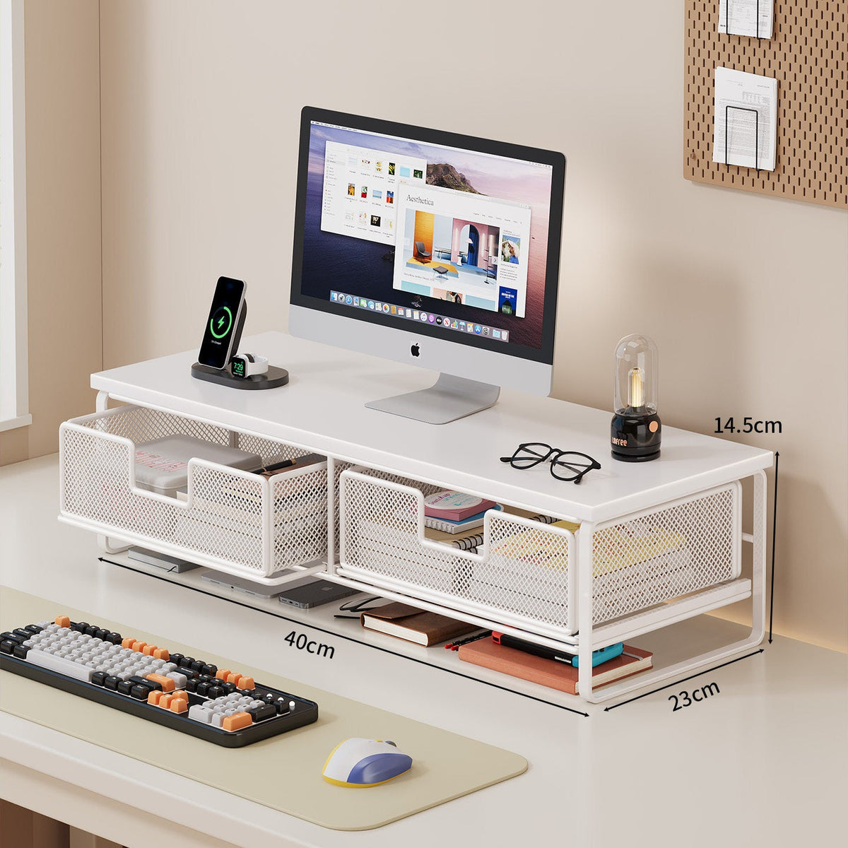Multi-Functional Wire Mesh Desktop Organizer | Thrascher