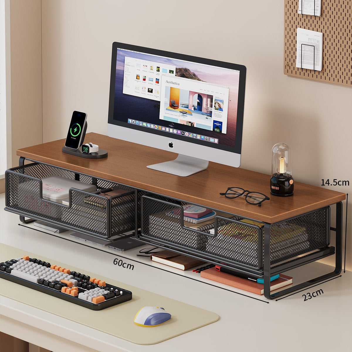Multi-Functional Wire Mesh Desktop Organizer | Thrascher
