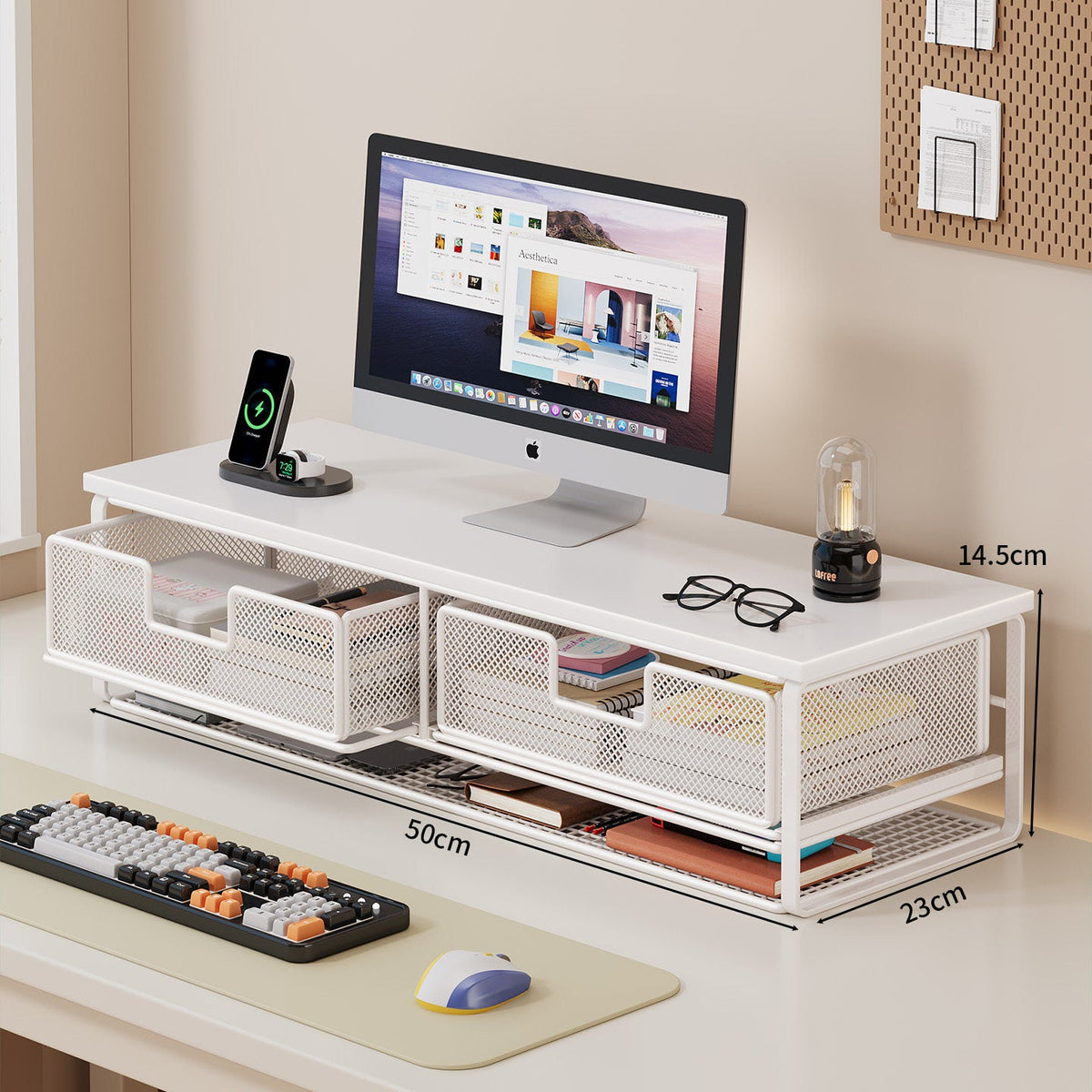 Multi-Functional Wire Mesh Desktop Organizer | Thrascher