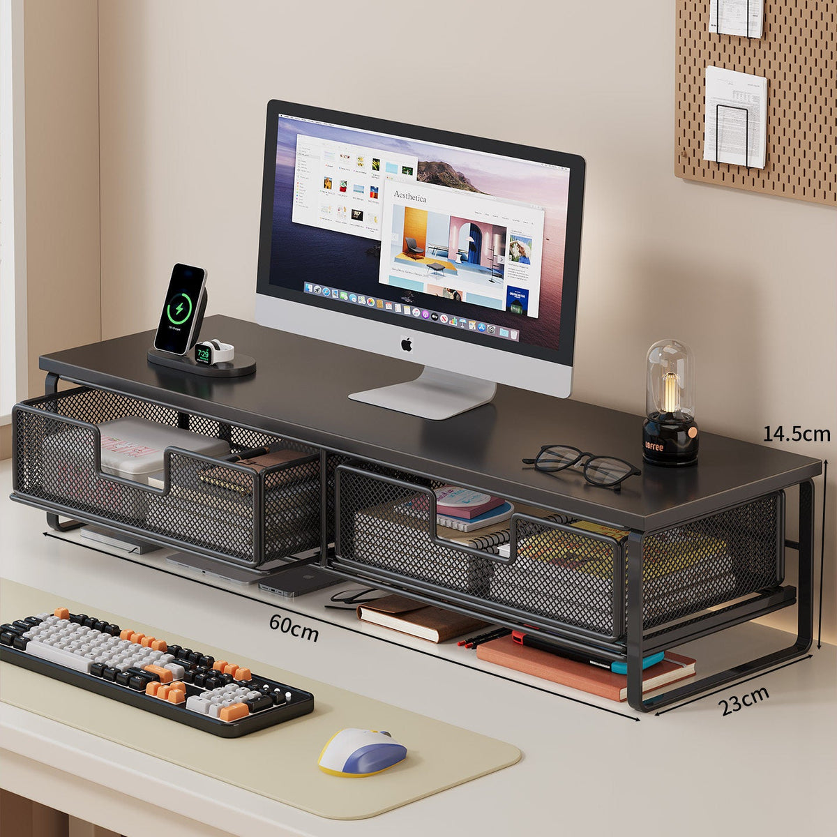 Multi-Functional Wire Mesh Desktop Organizer | Thrascher