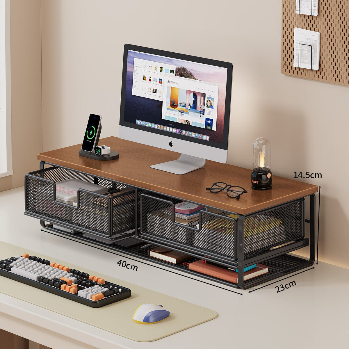 Multi-Functional Wire Mesh Desktop Organizer | Thrascher
