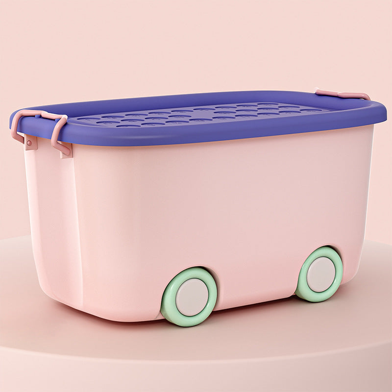 Multi-Purpose Rolling Storage Bin with Lid, Wheels for Indoor and Outdoor Use, view 3