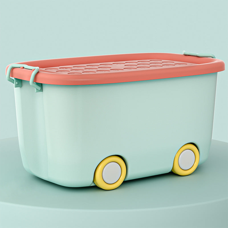 Multi-Purpose Rolling Storage Bin with Lid, Wheels for Indoor and Outdoor Use, view 5