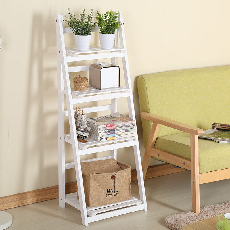 Multi-Tiered Wooden Ladder Shelf | Thrascher