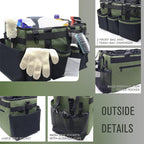 Multifunctional Polyester Storage Bag with Dividers and Shoulder Strap, view 4