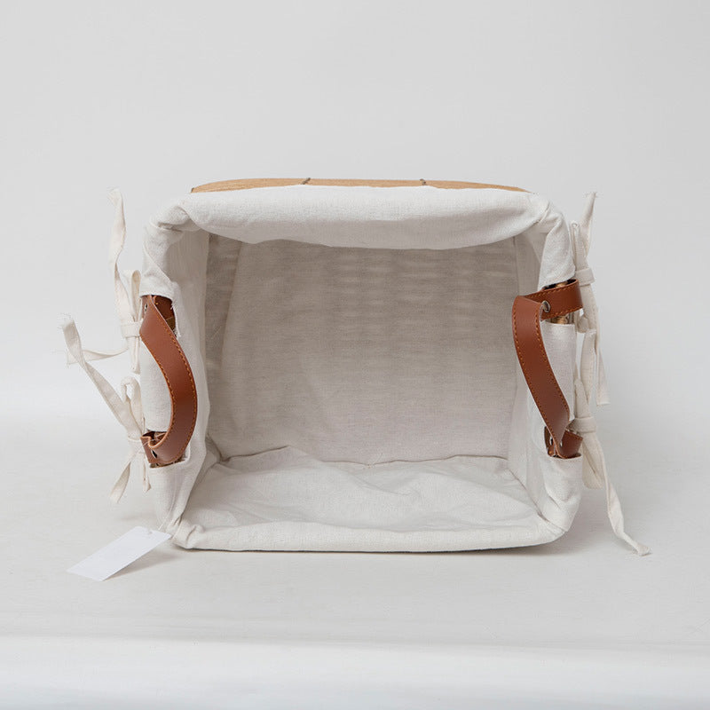 Multifunctional Storage Basket with Linen Cover | Thrascher