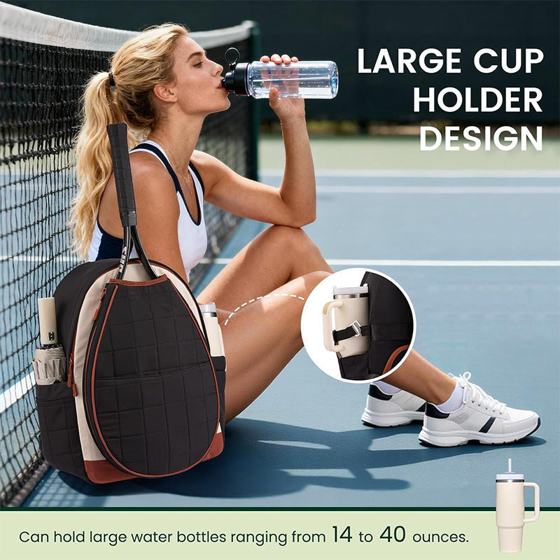 Multifunctional Tennis Backpack with Shoe and Bottle Compartments, view 4