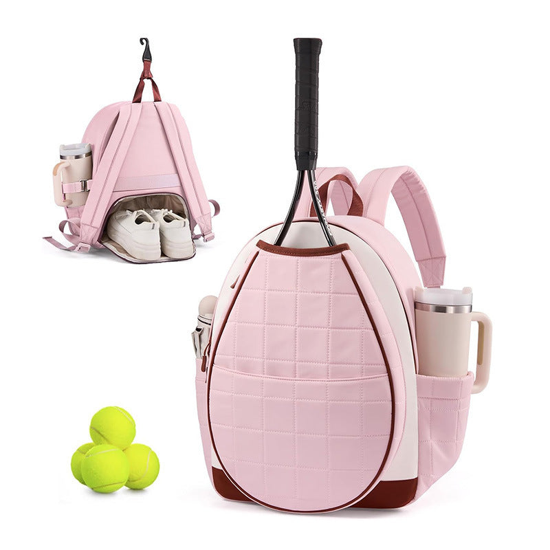 Multifunctional Tennis Backpack with Shoe and Bottle Compartments, view 6