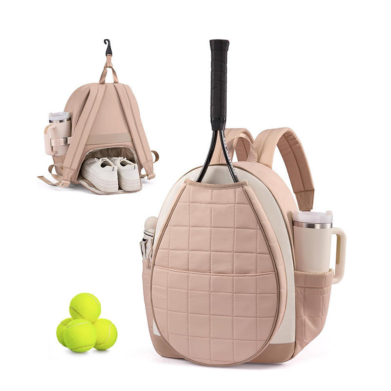 Multifunctional Tennis Backpack with Shoe and Bottle Compartments, view 8