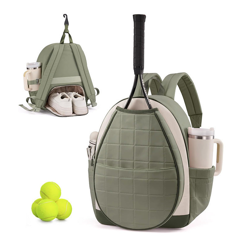Multifunctional Tennis Backpack with Shoe and Bottle Compartments, view 9