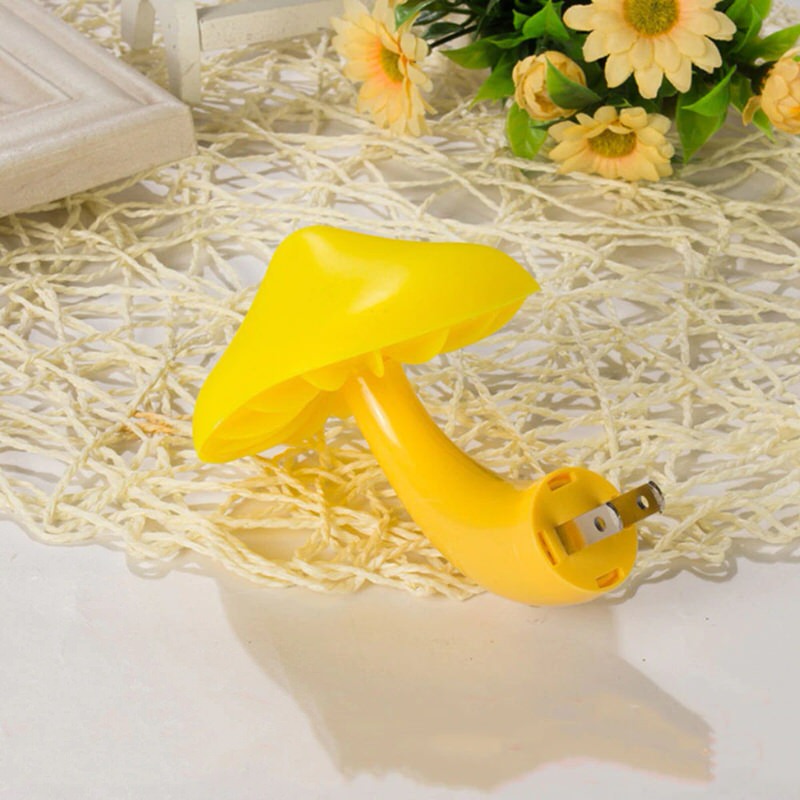 Mushroom LED Night Light with Light Sensor, Plug-In, 82x40x100mm, view 6