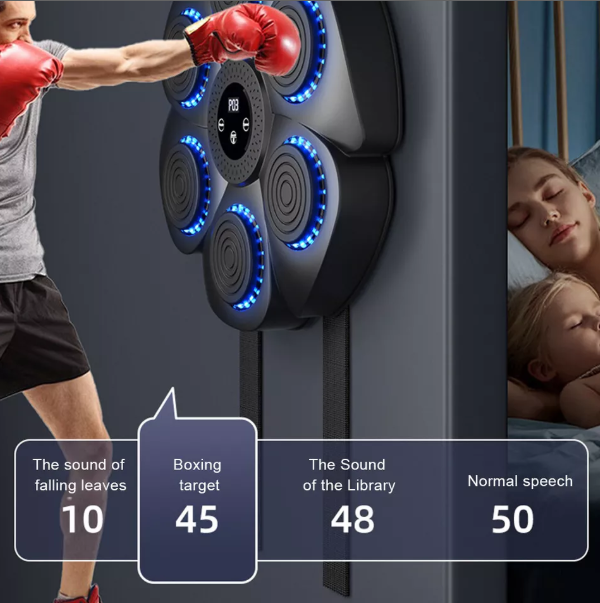 Music Boxing Training Pad with Interactive Targets and Rhythm Guidance, view 4