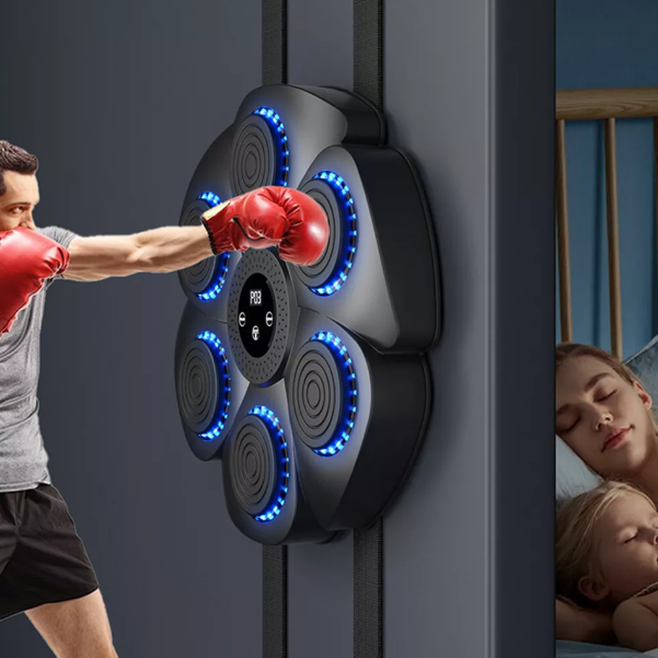 Music Boxing Training Pad with Interactive Targets and Rhythm Guidance