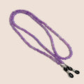 Natural Amethyst Beaded Eyewear Chain with Secure Fastenings, view 10
