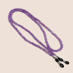 Natural Amethyst Beaded Eyewear Chain with Secure Fastenings, view 10