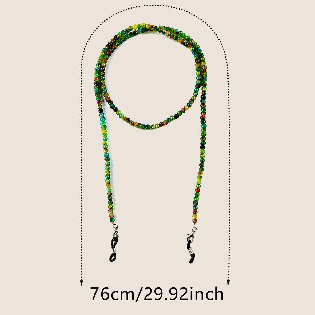 Natural Amethyst Beaded Eyewear Chain with Secure Fastenings, view 4