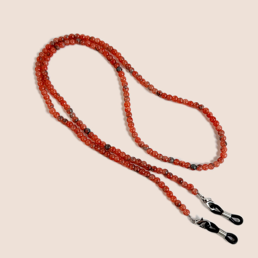 Natural Amethyst Beaded Eyewear Chain with Secure Fastenings, view 7