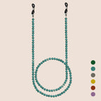 Natural Amethyst Beaded Eyewear Chain with Secure Fastenings