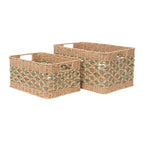 Natural Decorative Storage Basket with Woven Design | Thrascher