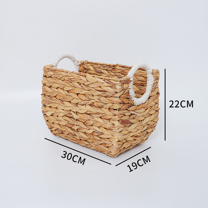 Natural Fiber Storage Basket Soft Textile Handwoven | Thrascher