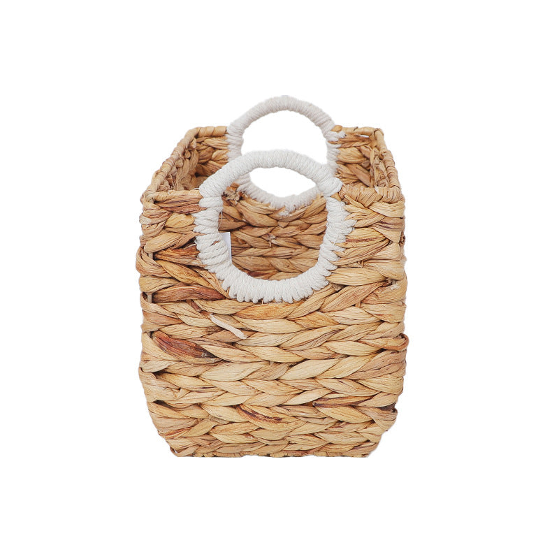 Natural Fiber Storage Basket Soft Textile Handwoven | Thrascher