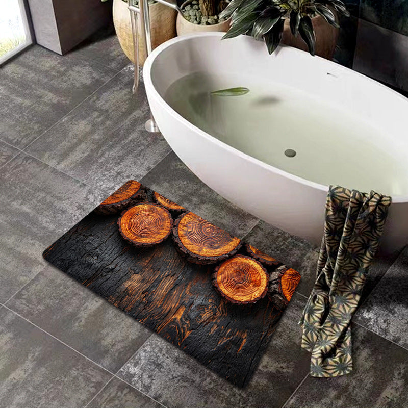 Natural Wood Grain Bath Mat | Thrascher