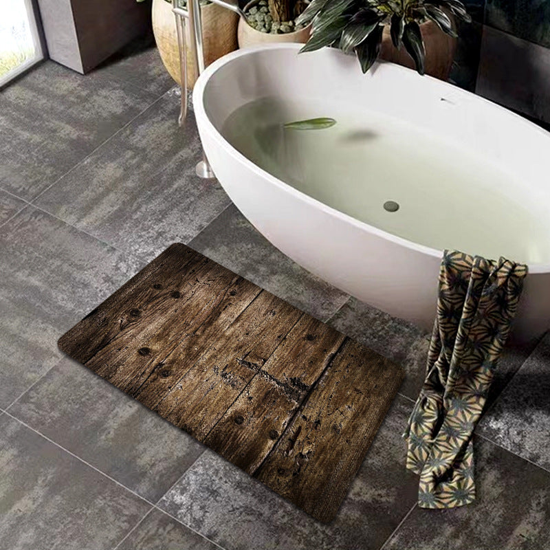 Natural Wood Grain Bath Mat | Thrascher