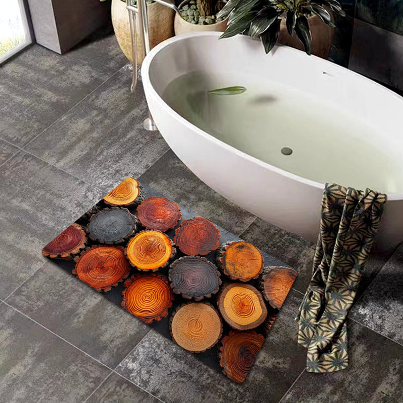 Natural Wood Grain Bath Mat | Thrascher