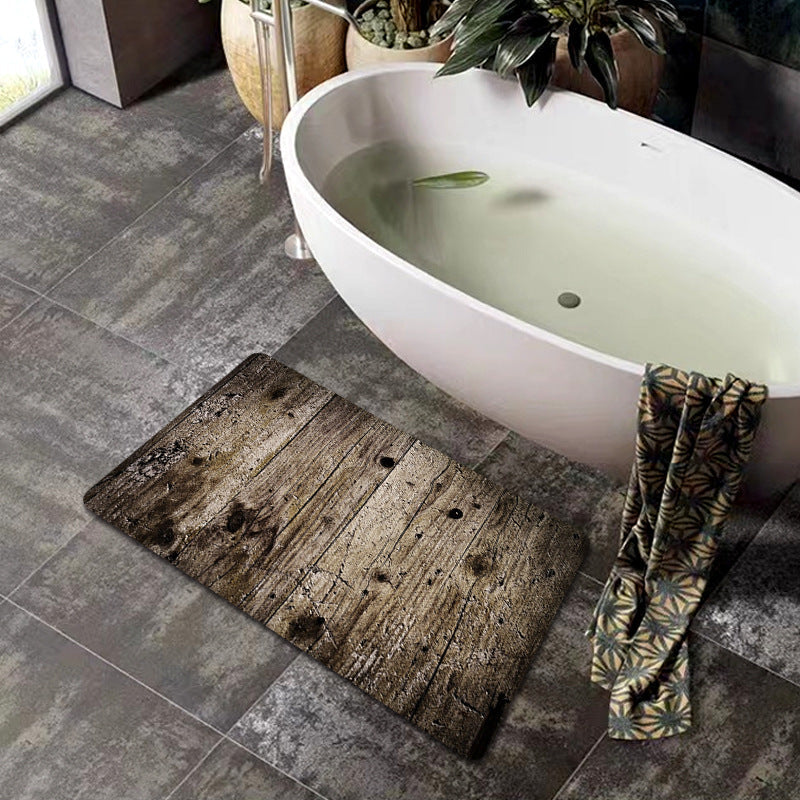 Natural Wood Grain Bath Mat | Thrascher