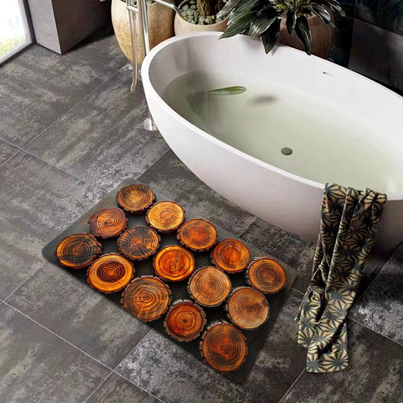 Natural Wood Grain Bath Mat | Thrascher