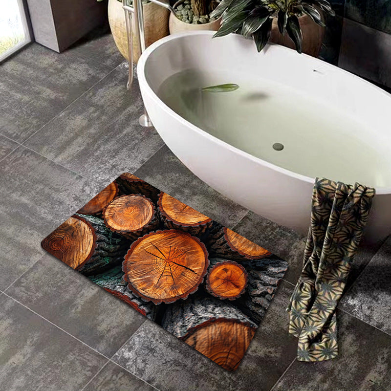 Natural Wood Grain Bath Mat | Thrascher