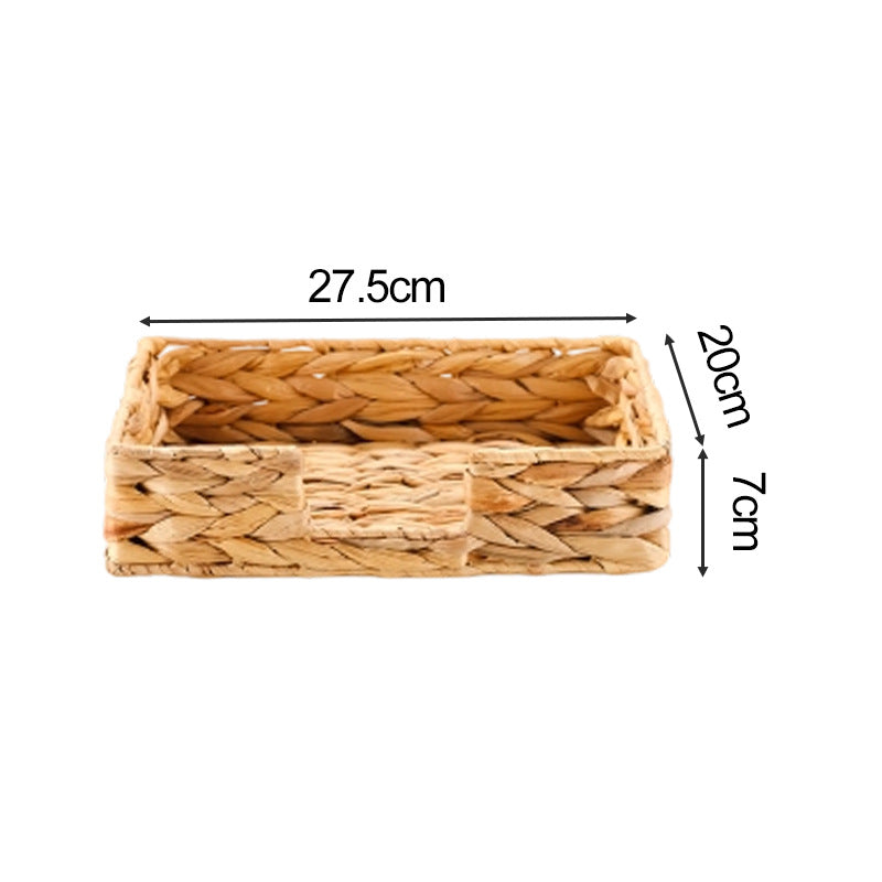 Natural Woven Storage Basket Square | Thrascher