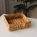 Natural Woven Storage Basket Square | Thrascher