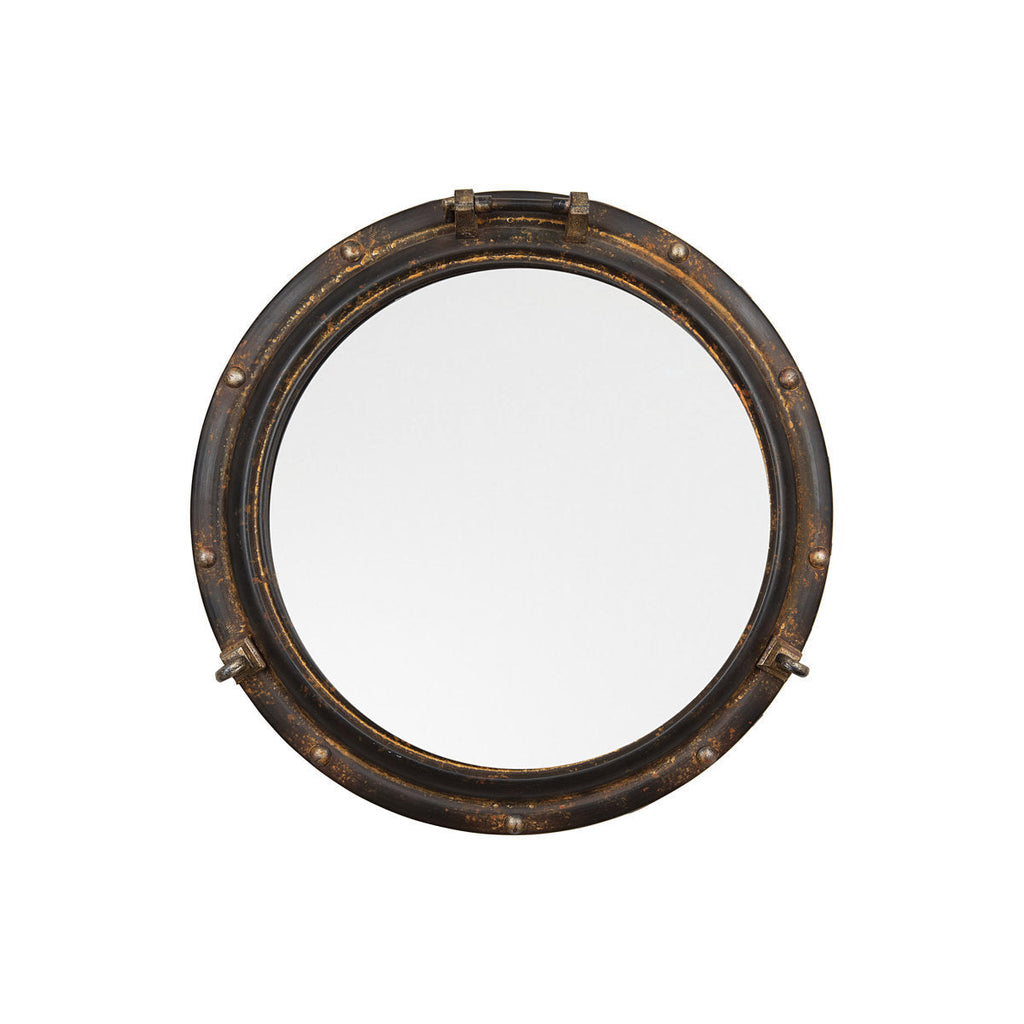 Nautical-Inspired Round Decorative Wall Mirror | Thrascher