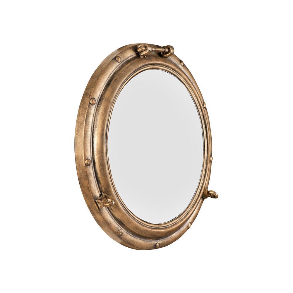 Nautical-Inspired Round Decorative Wall Mirror | Thrascher