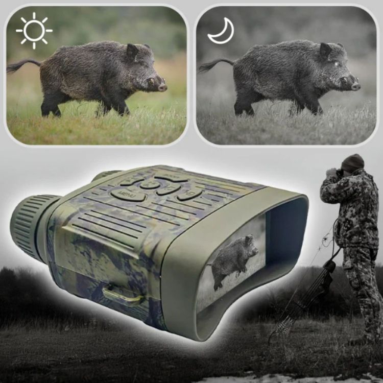 Night Vision Binoculars with Infrared, 1000ft Range and HD Display, view 2