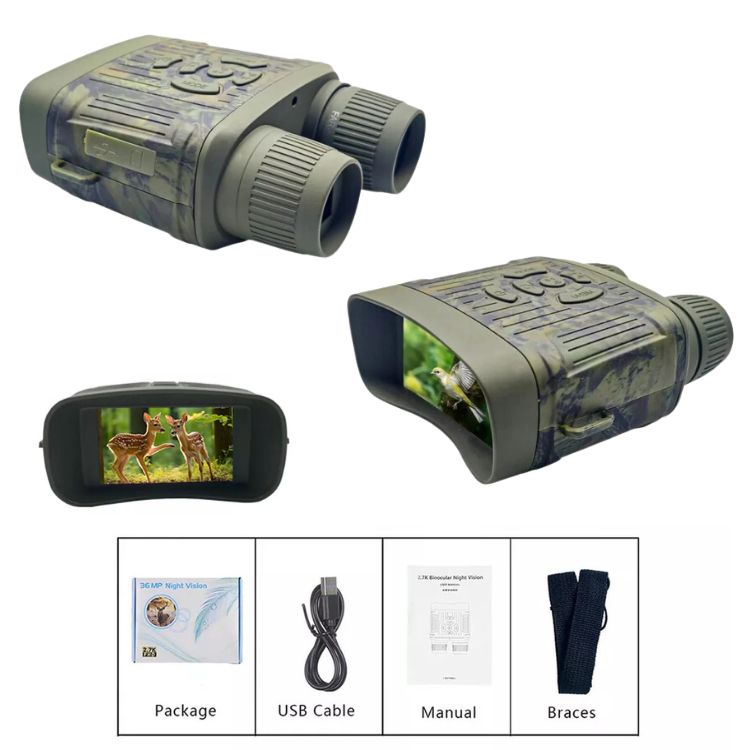 Night Vision Binoculars with Infrared, 1000ft Range and HD Display, view 5