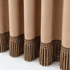 Noble Curtain with Fringe Trim | Thrascher