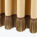 Noble Curtain with Fringe Trim | Thrascher