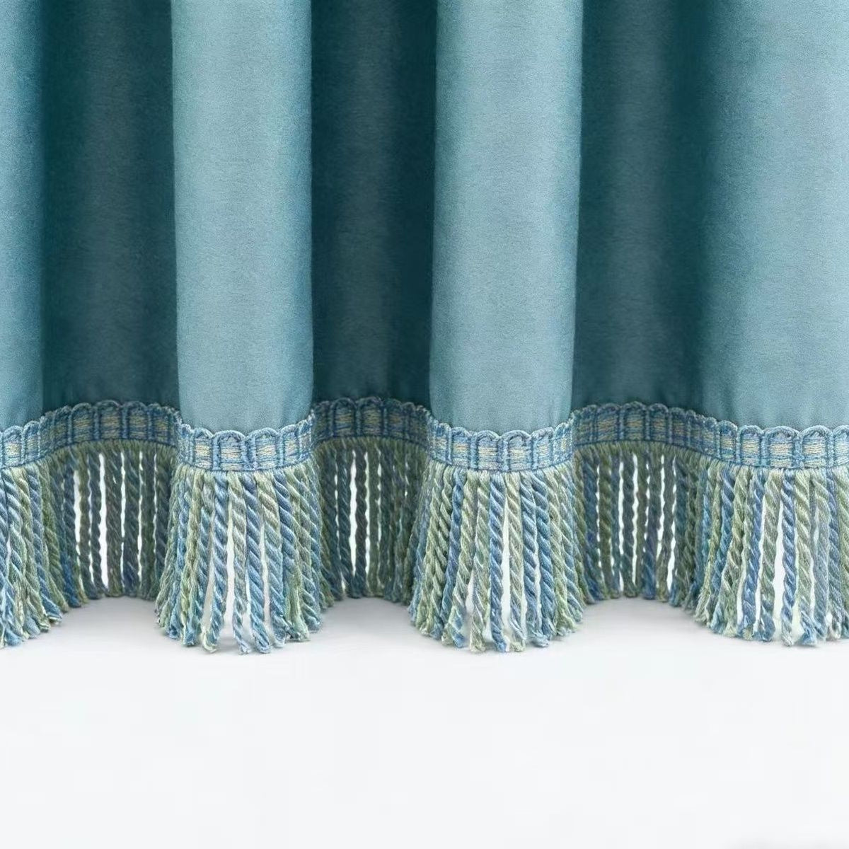 Noble Curtain with Fringe Trim | Thrascher