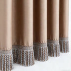 Noble Curtain with Fringe Trim | Thrascher