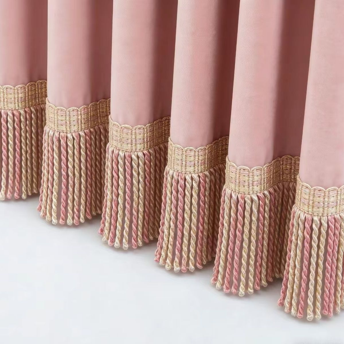 Noble Curtain with Fringe Trim | Thrascher