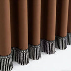 Noble Curtain with Fringe Trim | Thrascher