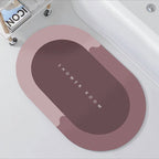 Non-Slip Oval Shower Mat | Thrascher